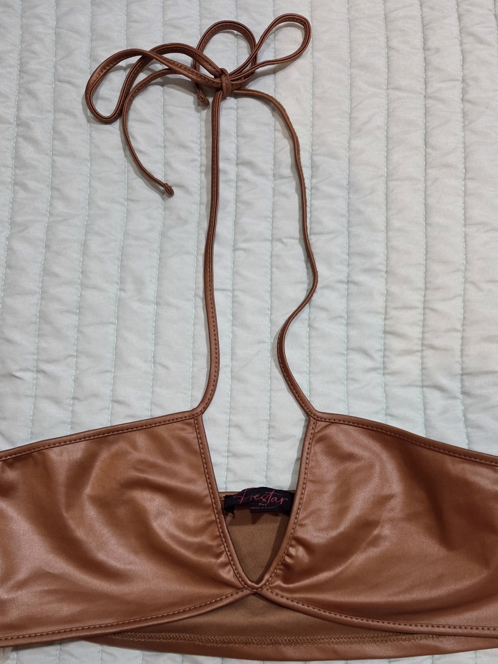 Fivestar Brown Halter Tank Top